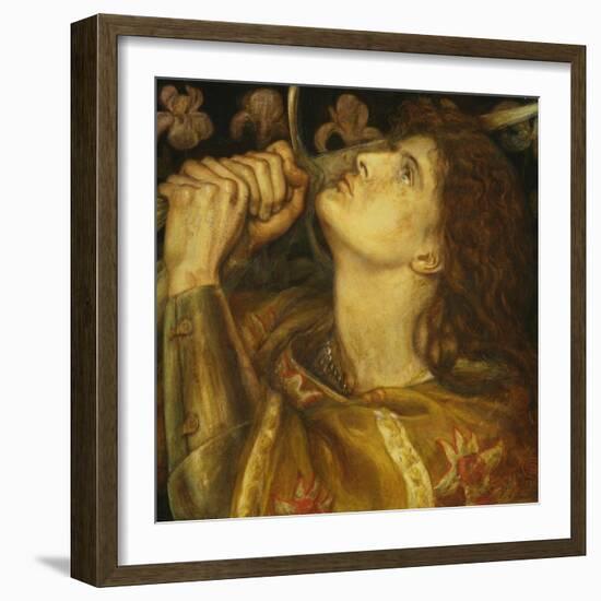 Joan of Arc-Dante Gabriel Rossetti-Framed Giclee Print