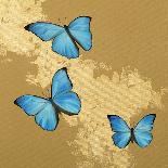 Pair of Butterflies on Gold-Joanna Charlotte-Framed Art Print