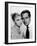 JOANNE WOODWARD AND PAUL NEWMAN in the 50's (b/w photo)-null-Framed Photo