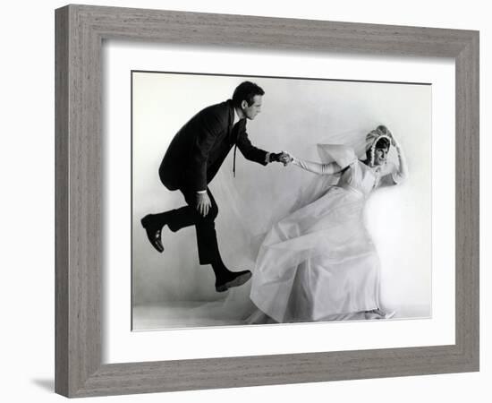 Joanne Woodward, Paul Newman. "A New Kind of Love" 1963, Directed by Melville Shavelson-null-Framed Photographic Print