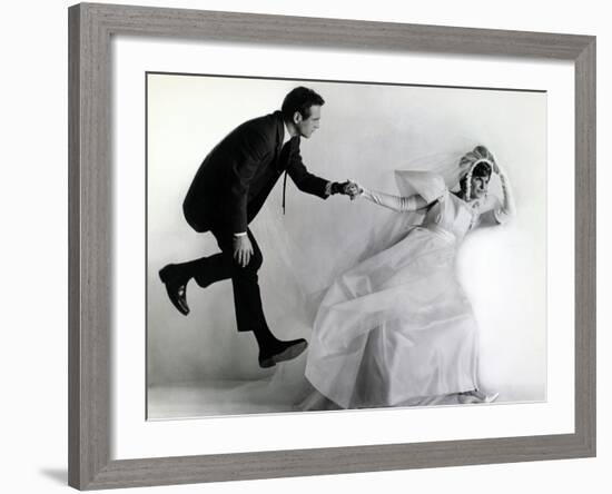 Joanne Woodward, Paul Newman. "A New Kind of Love" 1963, Directed by Melville Shavelson-null-Framed Photographic Print