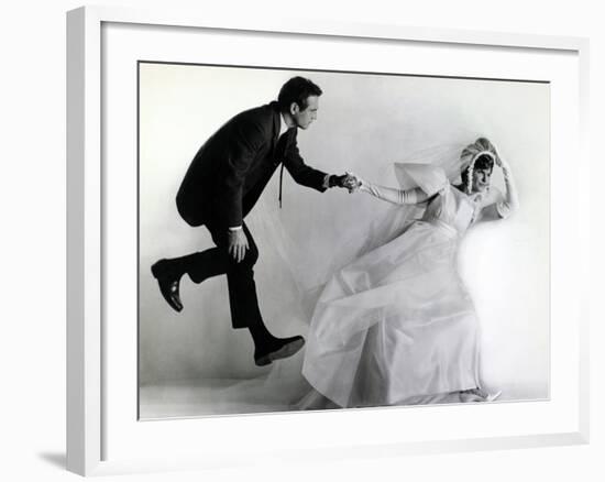 Joanne Woodward, Paul Newman. "A New Kind of Love" 1963, Directed by Melville Shavelson-null-Framed Photographic Print