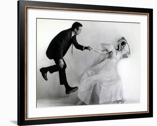 Joanne Woodward, Paul Newman. "A New Kind of Love" 1963, Directed by Melville Shavelson-null-Framed Photographic Print