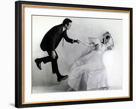 Joanne Woodward, Paul Newman. "A New Kind of Love" 1963, Directed by Melville Shavelson-null-Framed Photographic Print