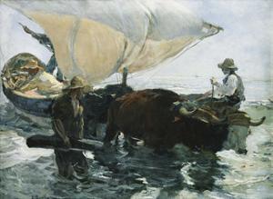 The Return from Fishing by Joaqu?n Sorolla y Bastida