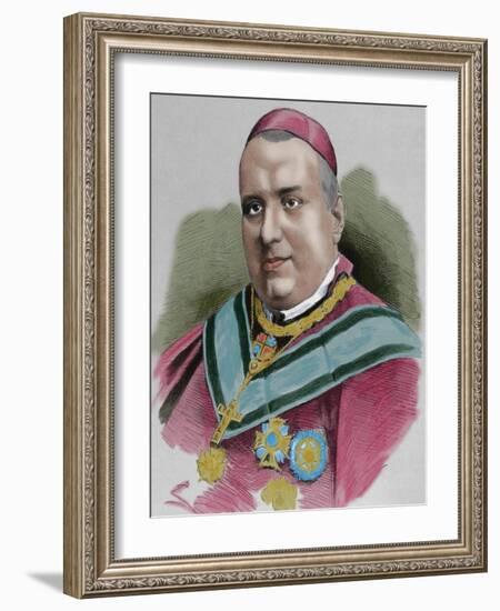 Joaquim Lluch I Garriga (1816-1882). Catholic Priest, Bishop and Cardinal Spanish-null-Framed Giclee Print