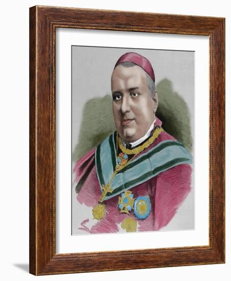 Joaquim Lluch I Garriga (1816-1882). Catholic Priest, Bishop and Cardinal Spanish-null-Framed Giclee Print