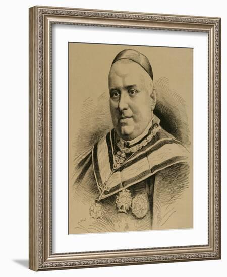 Joaquim Lluch I Garriga (1816-1882). Catholic Priest, Bishop and Cardinal Spanish.-null-Framed Giclee Print