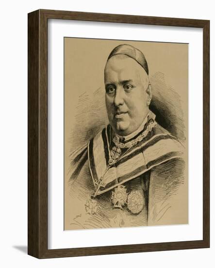 Joaquim Lluch I Garriga (1816-1882). Catholic Priest, Bishop and Cardinal Spanish.-null-Framed Giclee Print