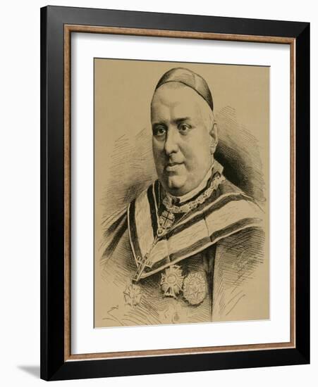 Joaquim Lluch I Garriga (1816-1882). Catholic Priest, Bishop and Cardinal Spanish.-null-Framed Giclee Print