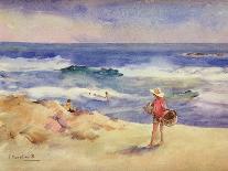 Clotilde and Elena on the Rocks, Javea, 1905-Joaquín Sorolla y Bastida-Giclee Print