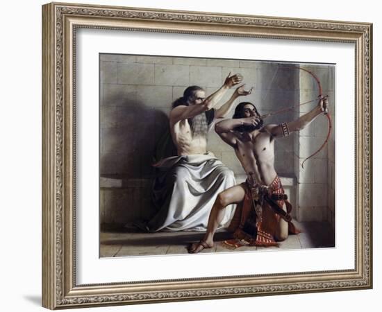 Joas Shoots the Arrow of Redemption-William Dyce-Framed Giclee Print