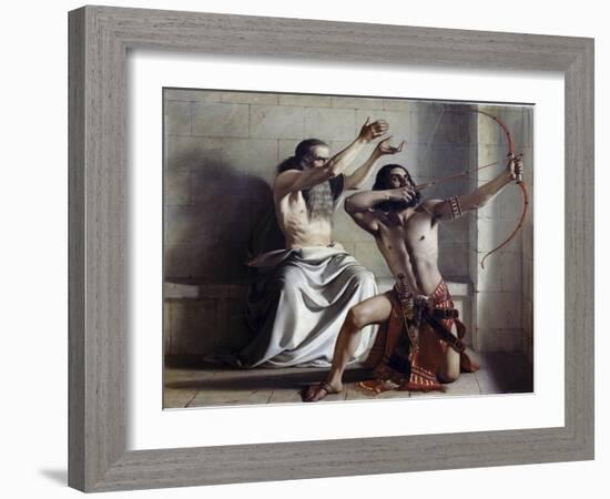 Joas Shoots the Arrow of Redemption-William Dyce-Framed Giclee Print