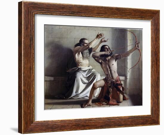 Joas Shoots the Arrow of Redemption-William Dyce-Framed Giclee Print