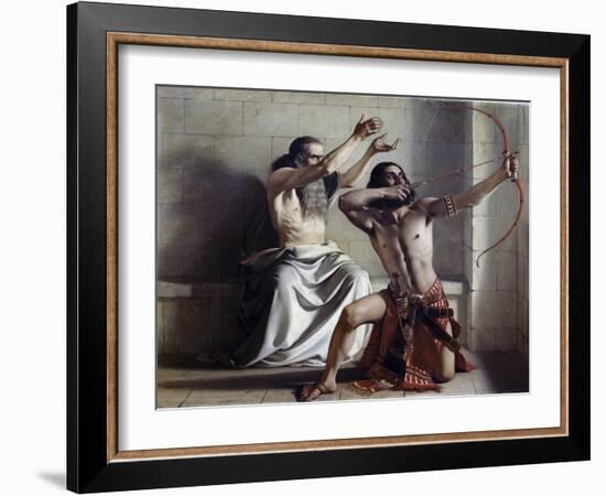 Joas Shoots the Arrow of Redemption-William Dyce-Framed Giclee Print