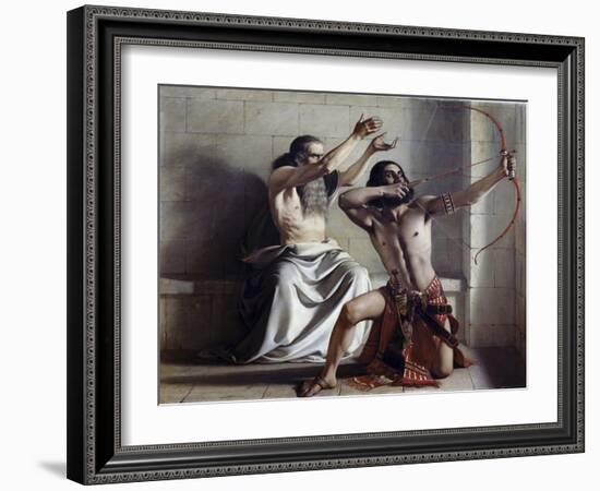 Joas Shoots the Arrow of Redemption-William Dyce-Framed Giclee Print