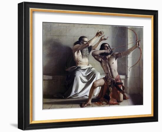 Joas Shoots the Arrow of Redemption-William Dyce-Framed Giclee Print