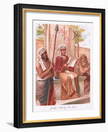 Joash Reading the Law-Henry Ryland-Framed Giclee Print