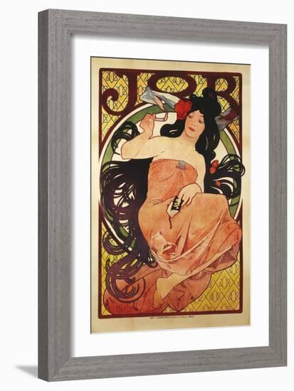 Job', 1898, Printed by F, Champenois-Alphonse Mucha-Framed Giclee Print