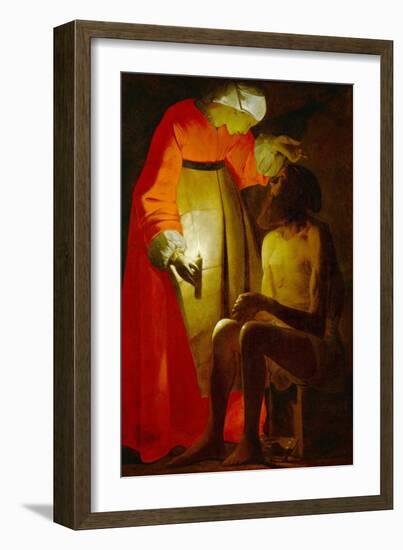 Job and His Wife, Early 1630s-Georges de La Tour-Framed Giclee Print