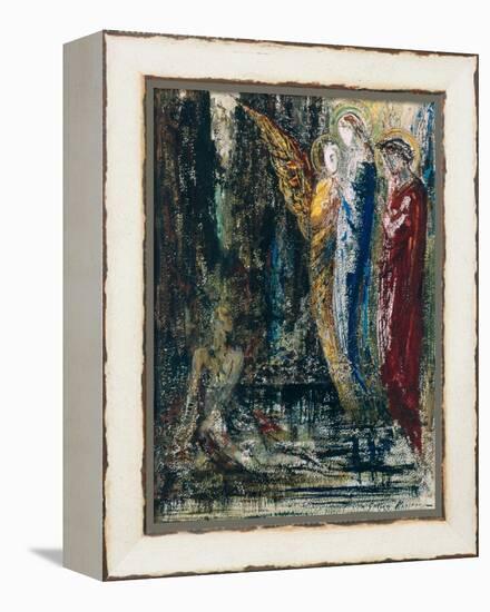 Job and the Angels, circa 1890-Gustave Moreau-Framed Premier Image Canvas