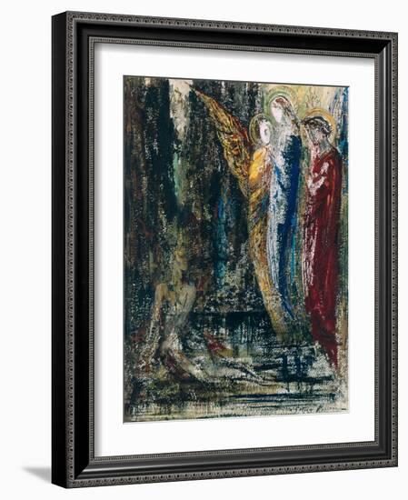 Job and the Angels, circa 1890-Gustave Moreau-Framed Giclee Print