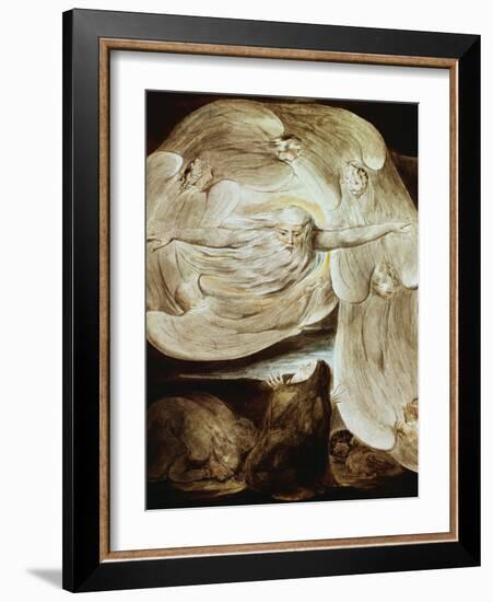 Job and the Whirlwind-William Blake-Framed Giclee Print