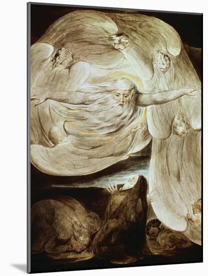 Job and the Whirlwind-William Blake-Mounted Giclee Print