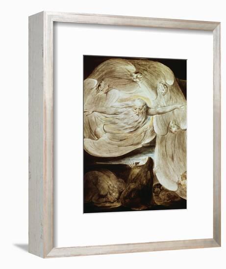 Job and the Whirlwind-William Blake-Framed Premium Giclee Print