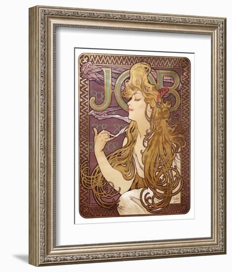 Job Cigarette Rolling Papers Advertisement, 1897-Alphonse Mucha-Framed Art Print