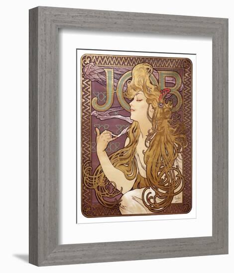 Job Cigarette Rolling Papers Advertisement, 1897-Alphonse Mucha-Framed Art Print