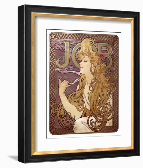 Job Cigarette Rolling Papers Advertisement, 1897-Alphonse Mucha-Framed Art Print