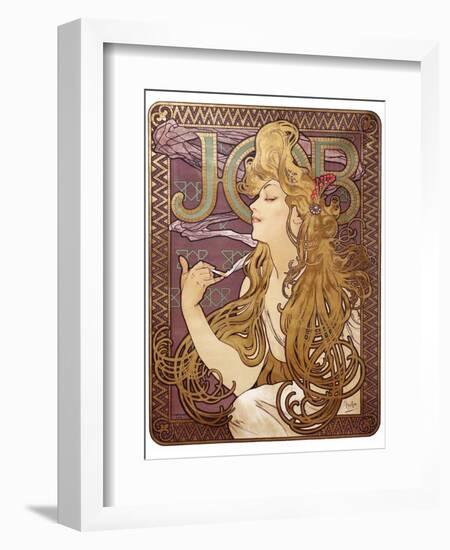 Job Cigarette Rolling Papers Advertisement, 1897-Alphonse Mucha-Framed Art Print