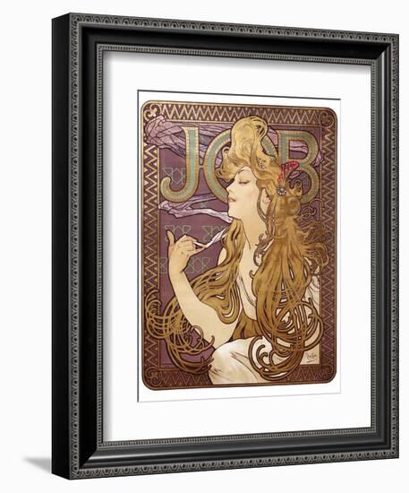 Job Cigarette Rolling Papers Advertisement, 1897-Alphonse Mucha-Framed Art Print