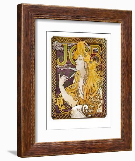 JOB Cigarettes, c. 1897-Alphonse Mucha-Framed Premium Giclee Print