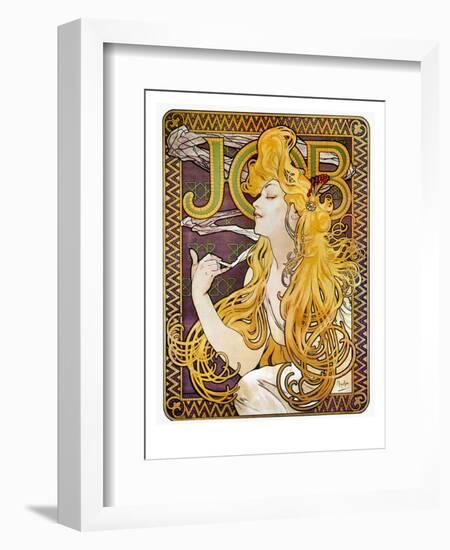 JOB Cigarettes, c. 1897-Alphonse Mucha-Framed Premium Giclee Print