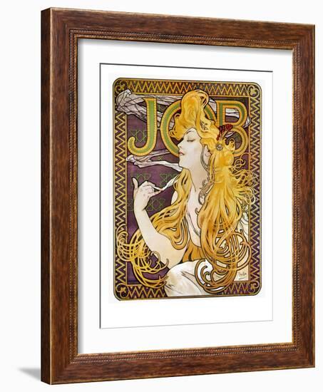 JOB Cigarettes, c. 1897-Alphonse Mucha-Framed Premium Giclee Print