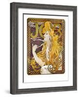 JOB Cigarettes, c. 1897-Alphonse Mucha-Framed Giclee Print
