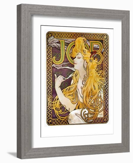 JOB Cigarettes, c. 1897-Alphonse Mucha-Framed Giclee Print