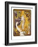 JOB Cigarettes, c. 1897-Alphonse Mucha-Framed Giclee Print