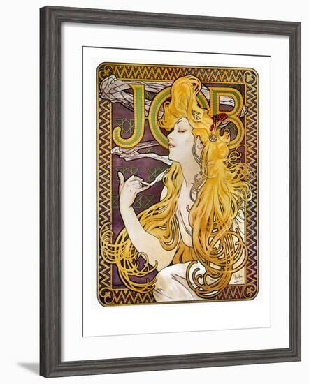 JOB Cigarettes, c. 1897-Alphonse Mucha-Framed Giclee Print