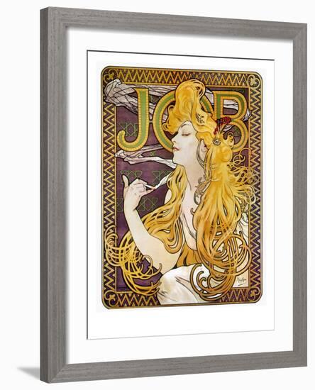 JOB Cigarettes, c. 1897-Alphonse Mucha-Framed Giclee Print