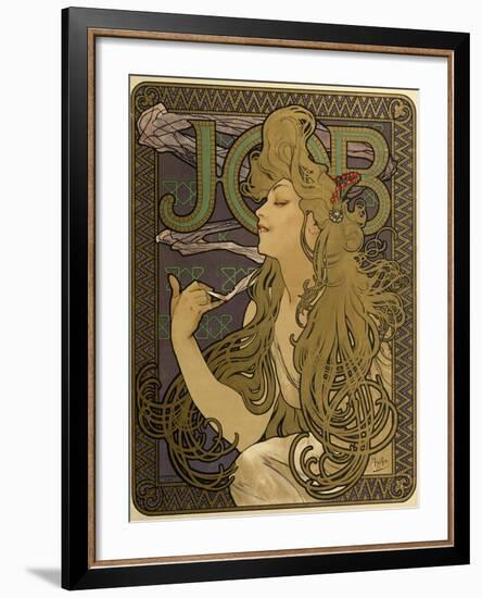 JOB Cigarettes, c. 1897-Alphonse Mucha-Framed Giclee Print