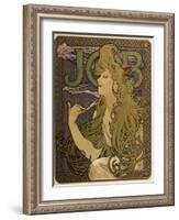 JOB Cigarettes, c. 1897-Alphonse Mucha-Framed Giclee Print