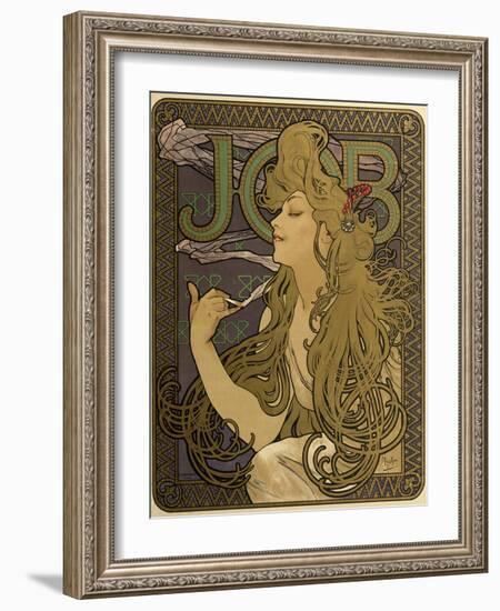 JOB Cigarettes, c. 1897-Alphonse Mucha-Framed Giclee Print