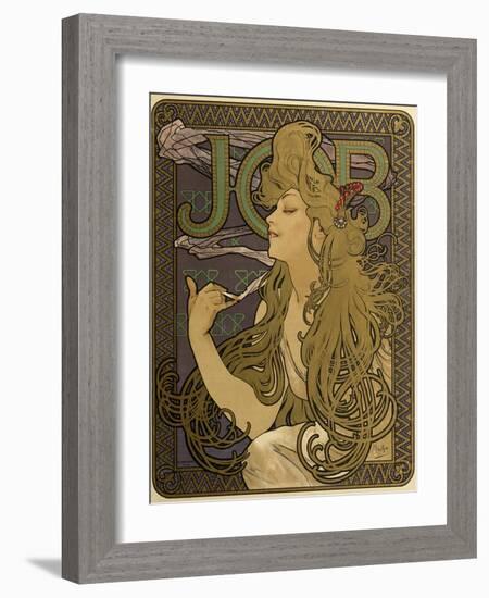 JOB Cigarettes, c. 1897-Alphonse Mucha-Framed Giclee Print