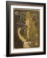JOB Cigarettes, c. 1897-Alphonse Mucha-Framed Giclee Print