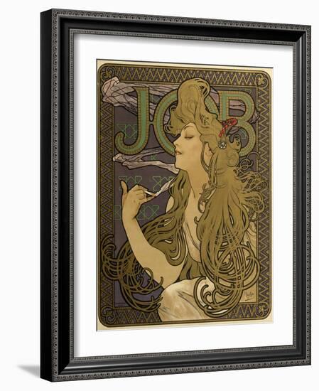 JOB Cigarettes, c. 1897-Alphonse Mucha-Framed Giclee Print