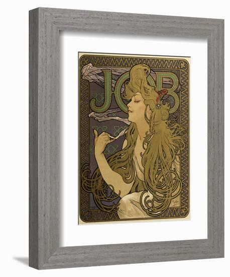 JOB Cigarettes, c. 1897-Alphonse Mucha-Framed Giclee Print