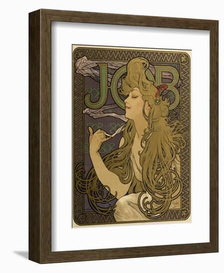 JOB Cigarettes, c. 1897-Alphonse Mucha-Framed Giclee Print